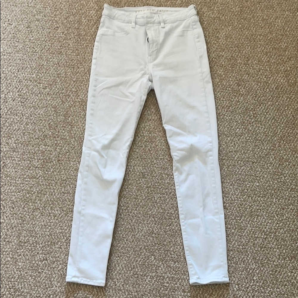 White American Eagle Hi-rise Jeggings